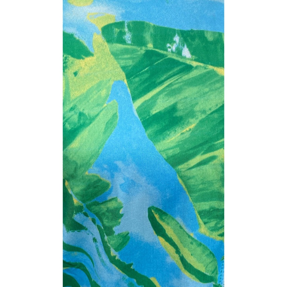 Banana Boat Sundress Size Medium Blue Green Leaf UPF 50+ New With Tags - Picture 6 of 9